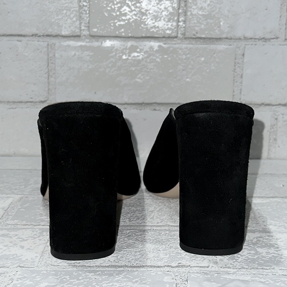 Napoleoni Made in Italy Black Suede Leather Mules - Picture 6 of 9